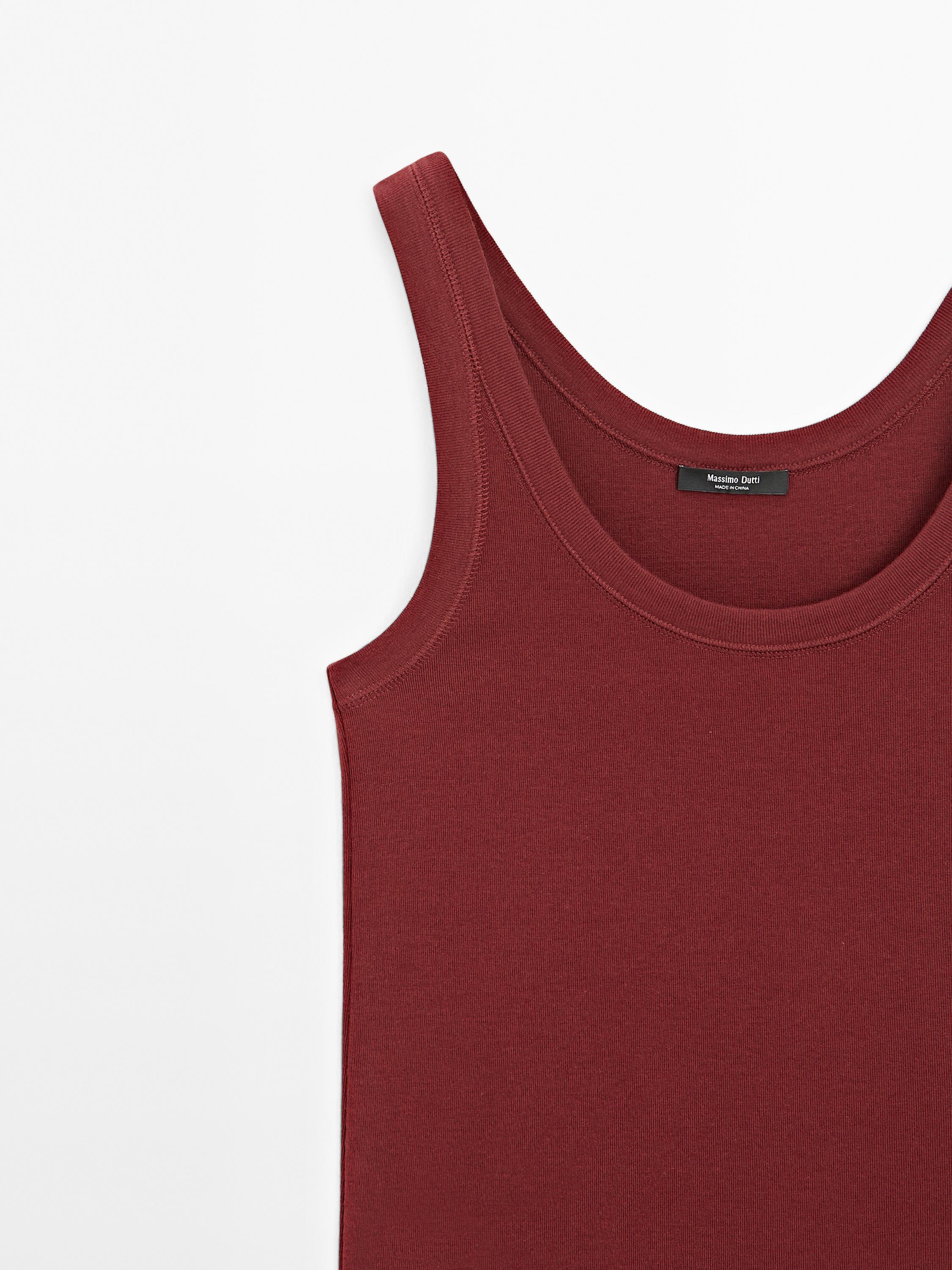 Top à bretelles 100 % coton